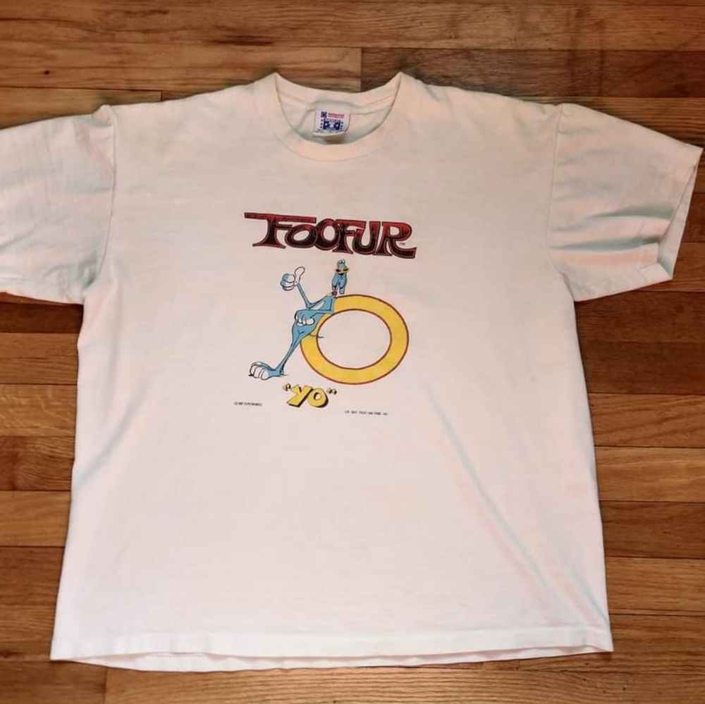Single Stitch Foofur "Yo" original cartoon dog tee from 1987.  Size large.